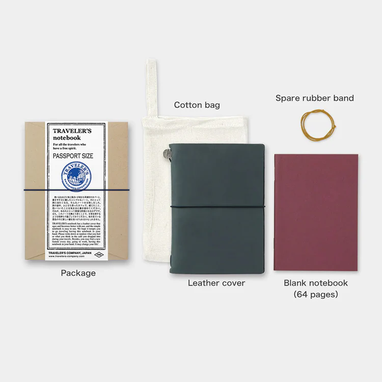 TRAVELER'S Notebook Passport Size Blue Cover - Image 2