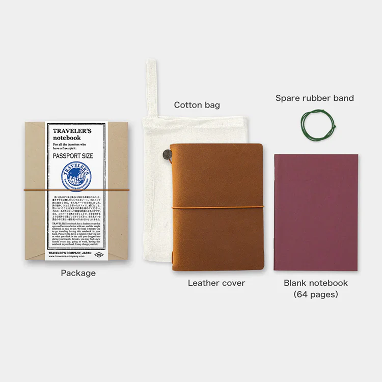 TRAVELER'S Notebook Passport Size Camel Cover - Image 2