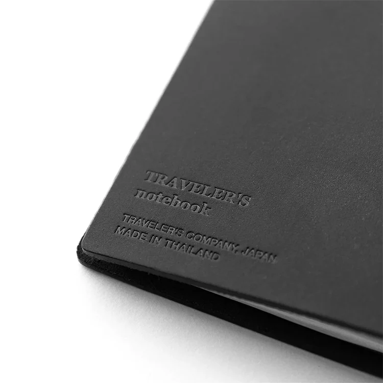 TRAVELER's Notebook Regular Size Black Cover - Image 7