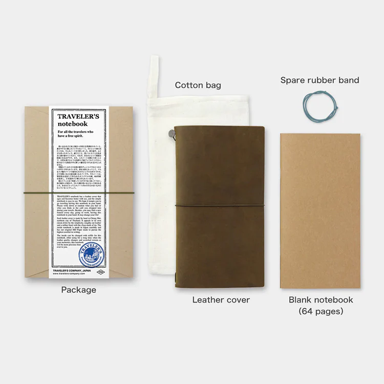 TRAVELER's Notebook Regular Size Olive Cover - Image 2