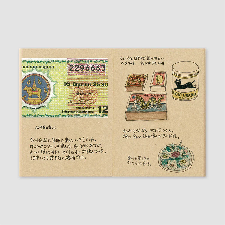 TRAVELER's Passport Size Refill Kraft - Image 3