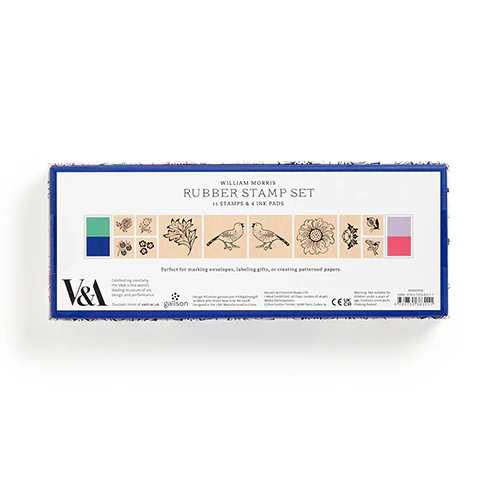 William Morris Classic Floral Rubber Stamp Set - Image 4