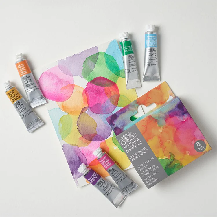 Winsor & Newton Watercolor Vibrant Set, 6 x 5ml Tubes - Image 3