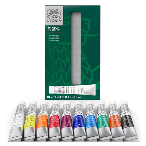 Winsor & Newton Winton Oil Paint Set 10 Colors