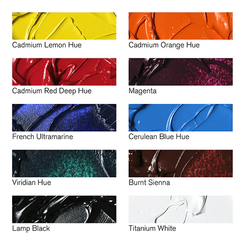 Winsor & Newton Winton Oil Paint Set 10 Colors - Image 3