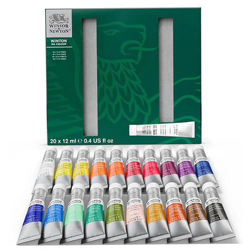 Winsor & Newton Winton Oil Paint Set 20 Colors