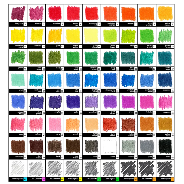 WITH 2.0mm 72 Color Deluxe Drawing Set - Image 4