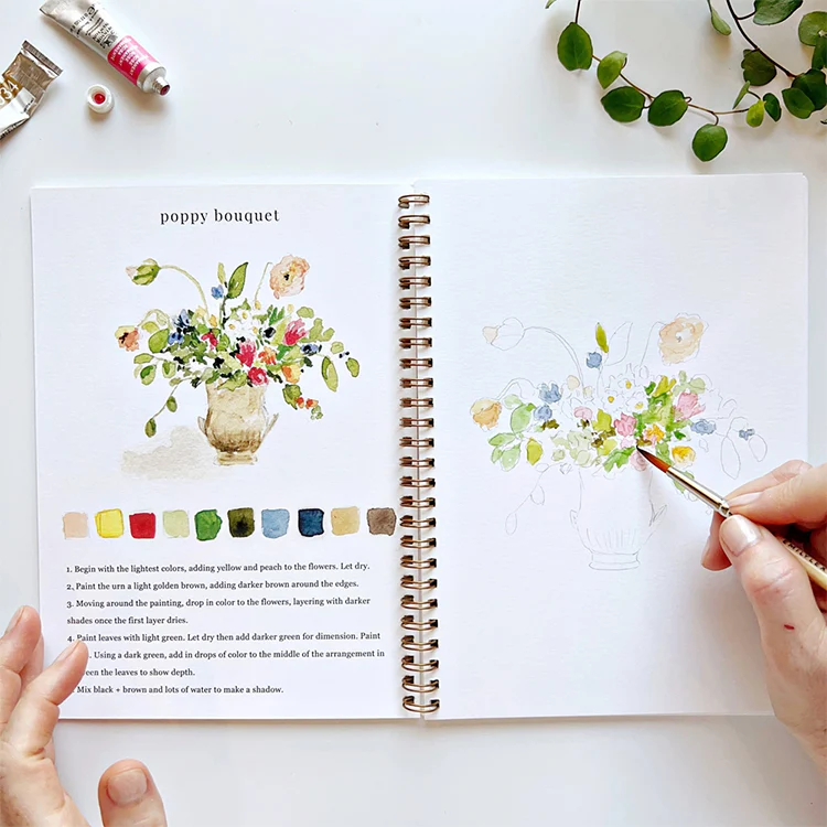 Emily Lex Watercolor Workbooks, Bouquets - Image 3